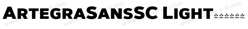 ArtegraSansSC Light字体转换